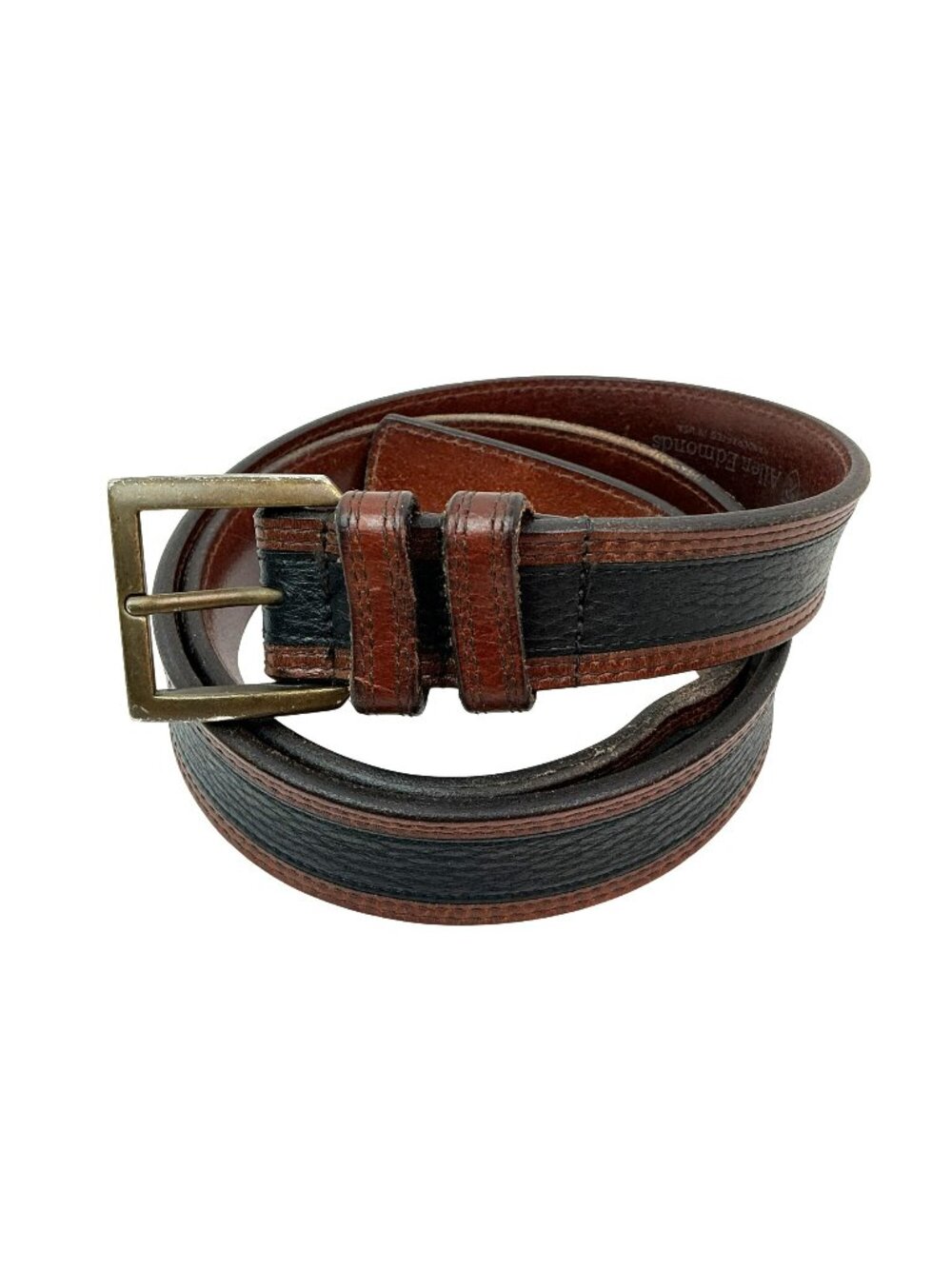 Vintage Allen Edmonds Genuine Leather Belt Mens 38/95 Made In USA